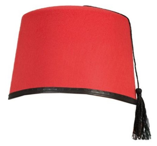 Red fez hat - fez,